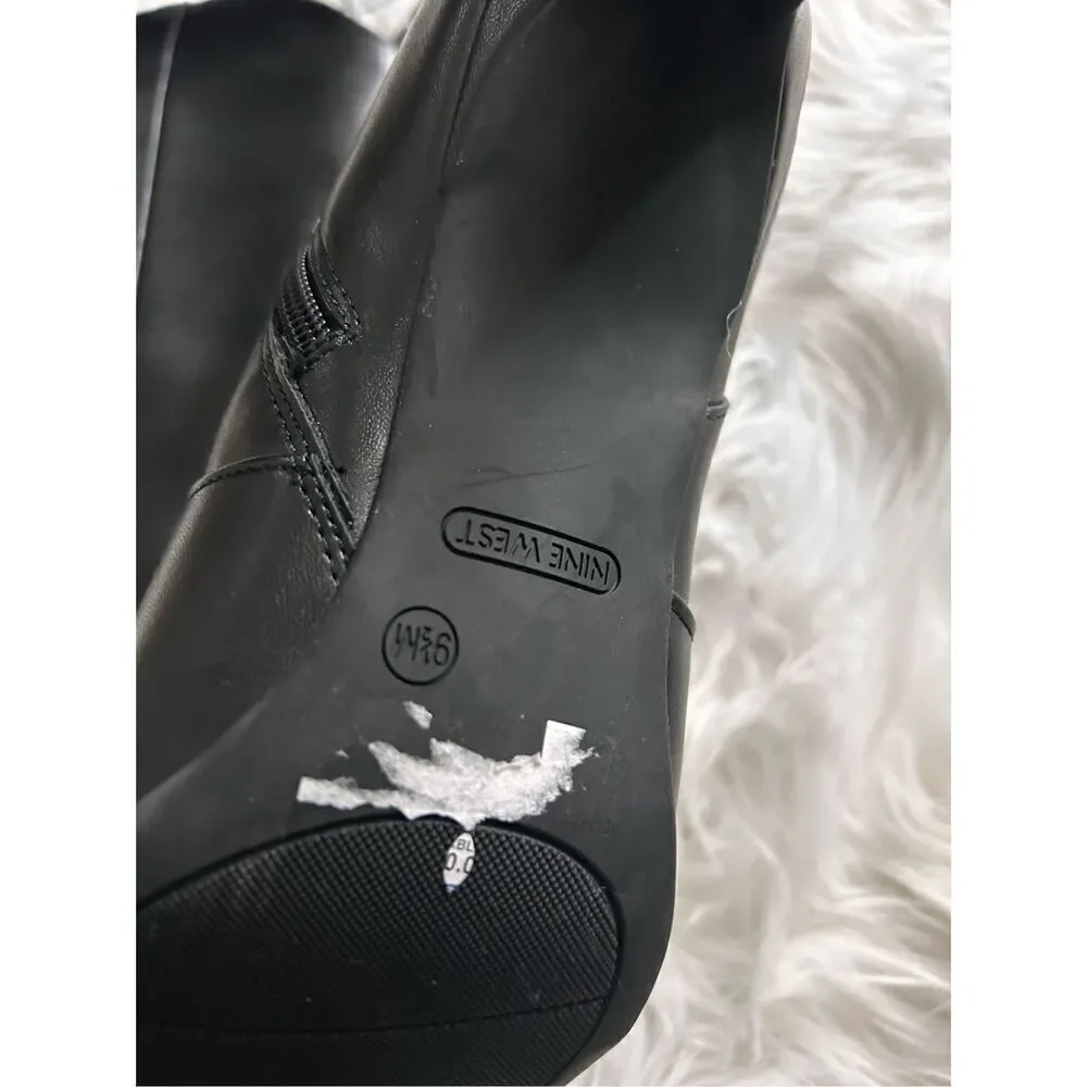 Nine West Black booties western size 9.5 - Picture 2 of 6